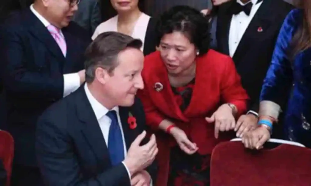 christine lee with david cameron