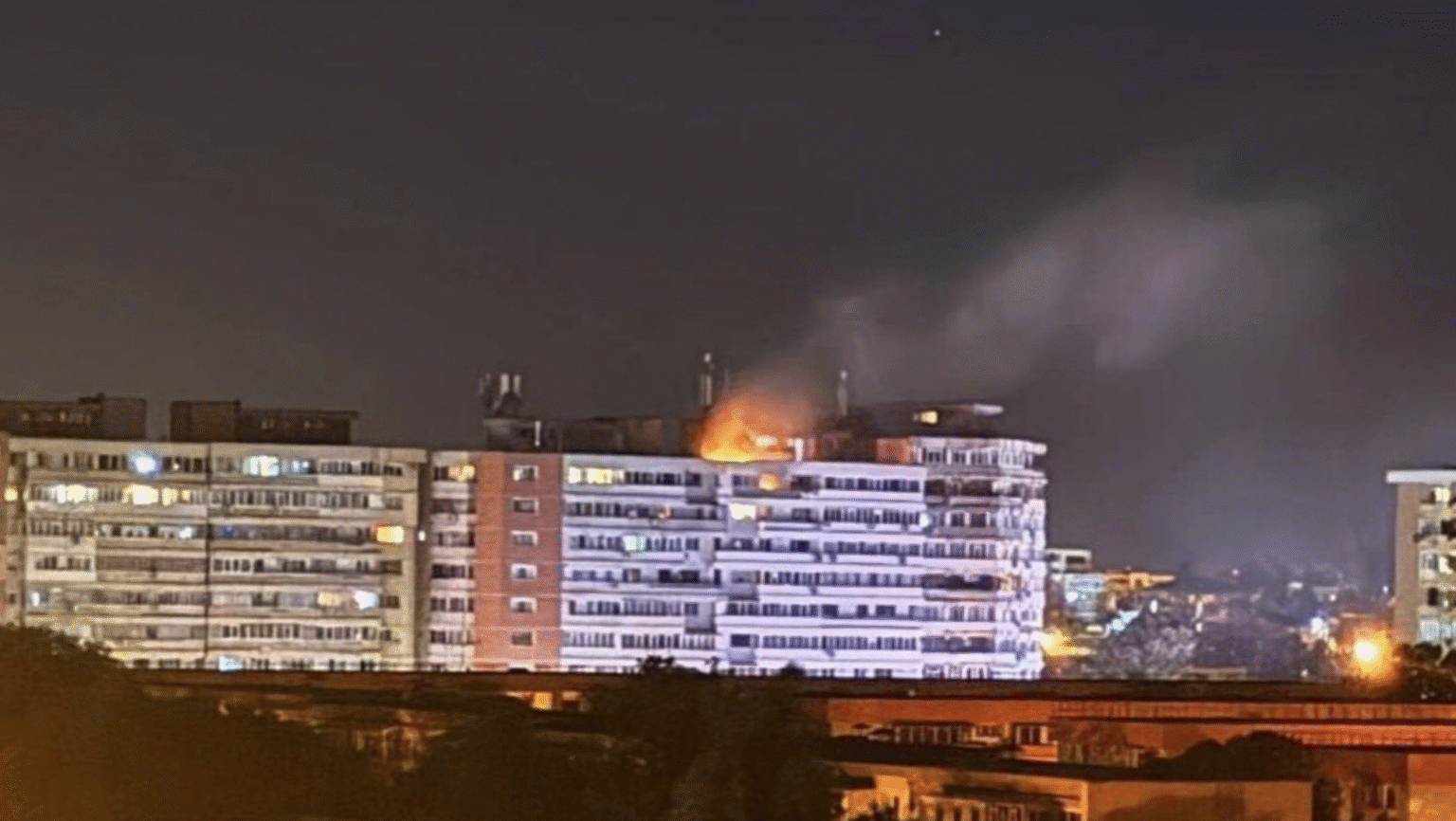 The Drone targeting the apartment block